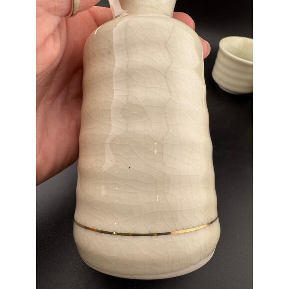 Vintage OMC Sake Set, Guilded Grouse - Picture 6 of 6